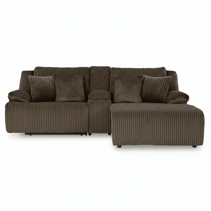 Top Tier 3 - Piece Reclining Sectional Sofa with Chaise - Berre Furniture
