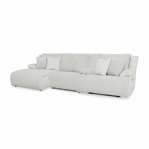 Top Tier 4 - Piece Reclining Sectional with Chaise - Berre Furniture