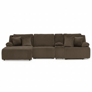 Top Tier 4 - Piece Reclining Sectional with Chaise - Berre Furniture
