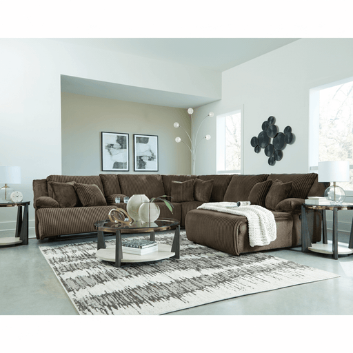 Top Tier 4 - Piece Reclining Sectional with Chaise - Berre Furniture