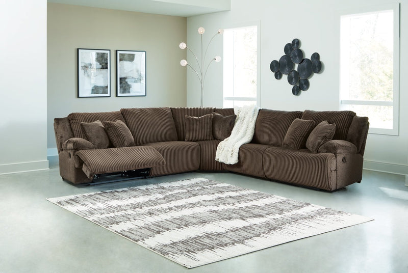Top Tier 5 - Piece Reclining Sectional - Berre Furniture