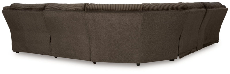 Top Tier 6 - Piece Reclining Sectional with Chaise - Berre Furniture