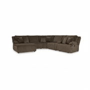 Top Tier 6 - Piece Reclining Sectional with Chaise - Berre Furniture