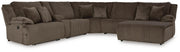 Top Tier 6-Piece Reclining Sectional with Chaise Standard