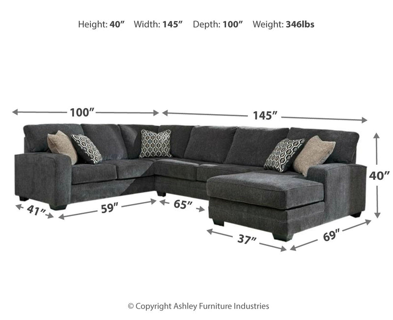 Tracling 3 - Piece Sectional with Chaise - Berre Furniture