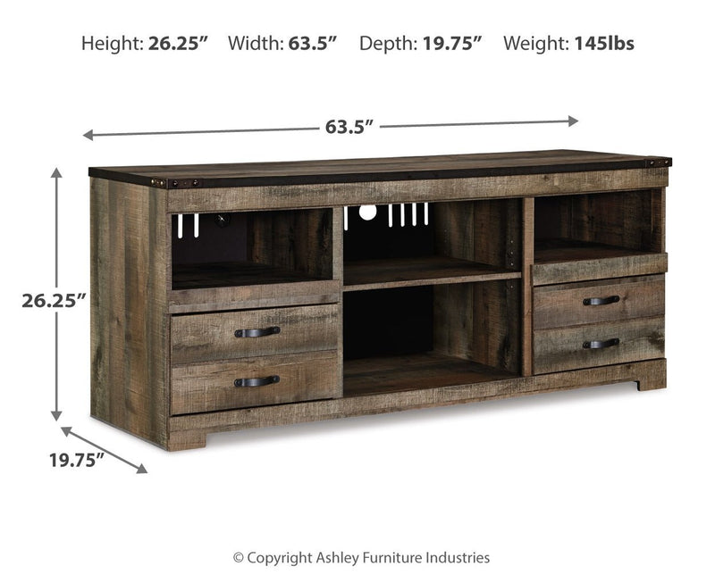 Trinell LG TV Stand w/Fireplace Option - Berre Furniture