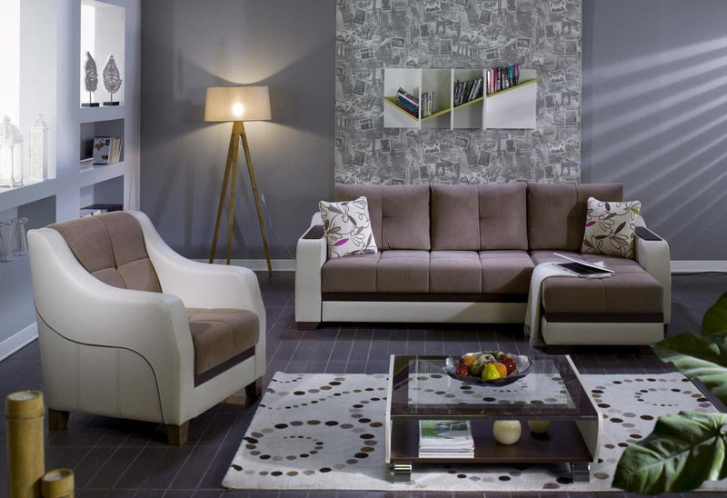 Ultra Sleeper Sectional by Bellona LILYUM VIZON Sectional + Arm Chair