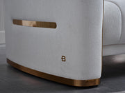 Veronica Love Seat (Merit Cream Plain) by Bellona