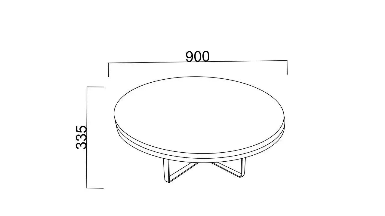 Veronica Round Coffee Table | Modern Round Coffee Table - Berre Furniture