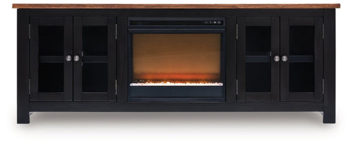 Wildenauer 76" TV Stand with Electric Fireplace - Berre Furniture