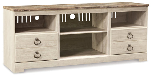 Willowton LG TV Stand w/Fireplace Option - Berre Furniture