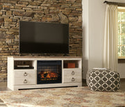 Willowton LG TV Stand w/Fireplace Option - Berre Furniture