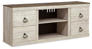 Willowton LG TV Stand w/Fireplace Option - Berre Furniture