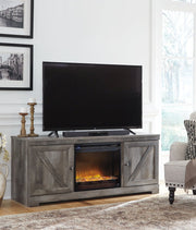 Wynnlow 63" TV Stand with Electric Fireplace - Berre Furniture