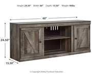 Wynnlow LG TV Stand w/Fireplace Option - Berre Furniture