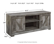 Wynnlow LG TV Stand w/Fireplace Option - Berre Furniture
