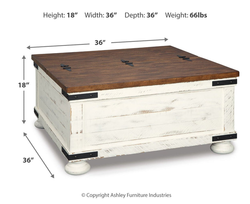 Wystfield Cocktail Table with Storage - Berre Furniture