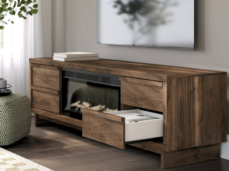 Zadilyn 72" TV Stand with Electric Fireplace - Berre Furniture