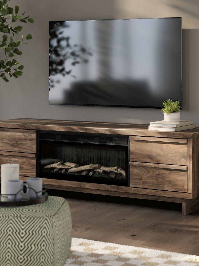 Zadilyn 72" TV Stand with Electric Fireplace - Berre Furniture
