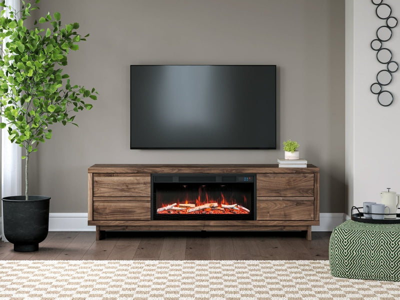 Zadilyn 72" TV Stand with Electric Fireplace - Berre Furniture