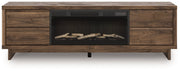 Zadilyn 72" TV Stand with Electric Fireplace - Berre Furniture