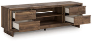 Zadilyn XL TV Stand w/Fireplace Option - Berre Furniture