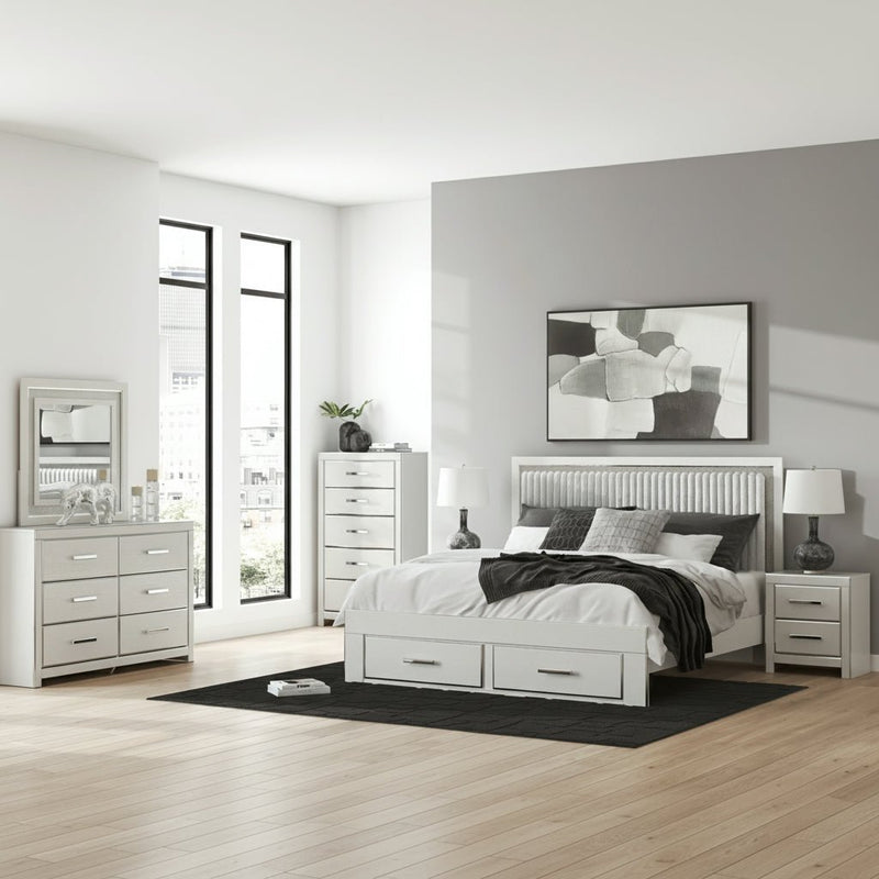 Zuraleus Upholstered Bed, Dresser, Mirror, Chest & Nightstand, Bedroom Set - Berre Furniture