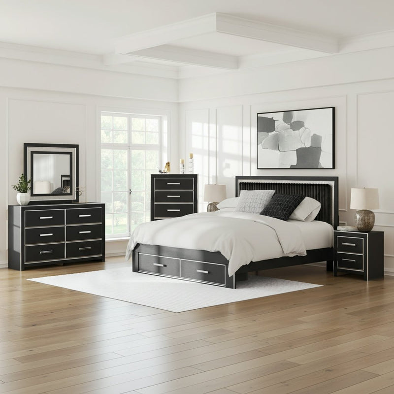 Zuraleus Upholstered Bed, Dresser, Mirror, Chest & Nightstand, Bedroom Set - Berre Furniture