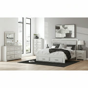 Zuraleus Upholstered Bed, Dresser, Mirror, Chest & Nightstand, Bedroom Set - Berre Furniture