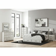 Zuraleus Upholstered Bed, Dresser, Mirror, Chest & Nightstand, Bedroom Set - Berre Furniture