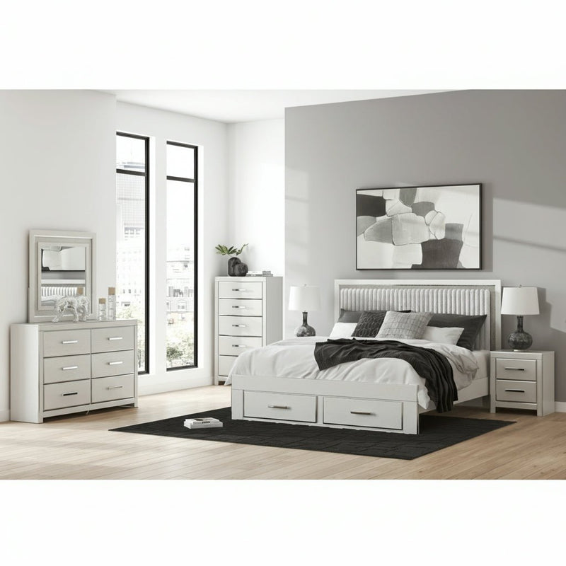 Zuraleus Upholstered Bed, Dresser, Mirror, Chest & Nightstand, Bedroom Set - Berre Furniture