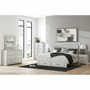 Zuraleus Upholstered Bed, Dresser, Mirror, Chest & Nightstand, Bedroom Set - Berre Furniture