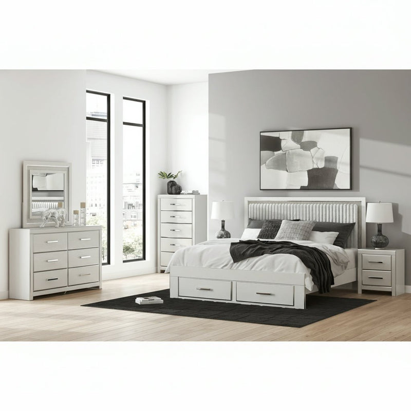 Zuraleus Upholstered Bed, Dresser, Mirror, Chest & Nightstand, Bedroom Set - Berre Furniture