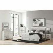 Zuraleus Upholstered Bed, Dresser, Mirror, Chest & Nightstand, Bedroom Set - Berre Furniture