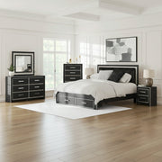 Zuraleus Upholstered Bed, Dresser, Mirror, Chest & Nightstand, Bedroom Set - Berre Furniture