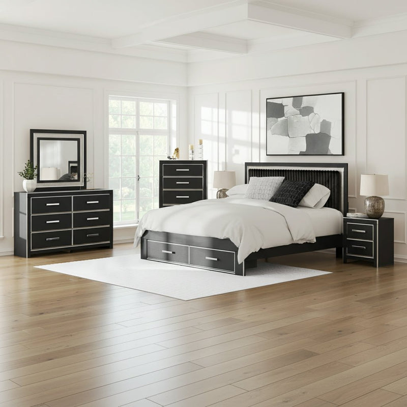 Zuraleus Upholstered Bed, Dresser, Mirror, Chest & Nightstand, Bedroom Set - Berre Furniture