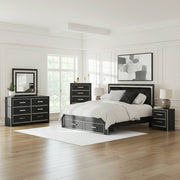 Zuraleus Upholstered Bed, Dresser, Mirror, Chest & Nightstand, Bedroom Set - Berre Furniture