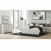 Zuraleus Upholstered Bed, Dresser, Mirror, Chest & Nightstand, Bedroom Set - Berre Furniture