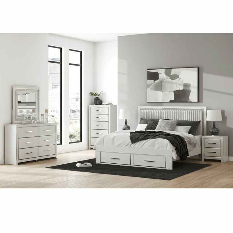 Zuraleus Upholstered Bed, Dresser, Mirror, Chest & Nightstand, Bedroom Set - Berre Furniture