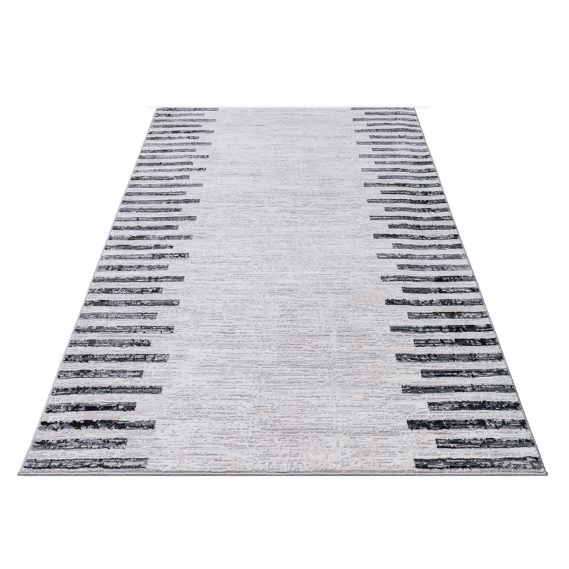 Grey Striped Rug