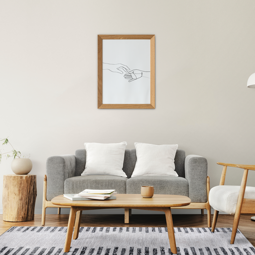 Grey Striped Rug