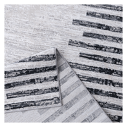 Grey Striped Rug