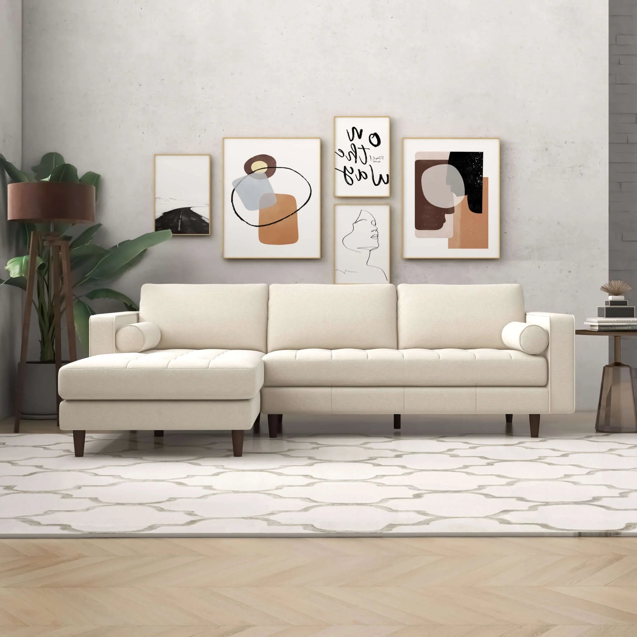 ANTHONY Corner Sectional Sofa (Left Facing) - Berre Furniture