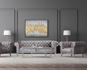 BAROLO Polished Steel Coffee Table