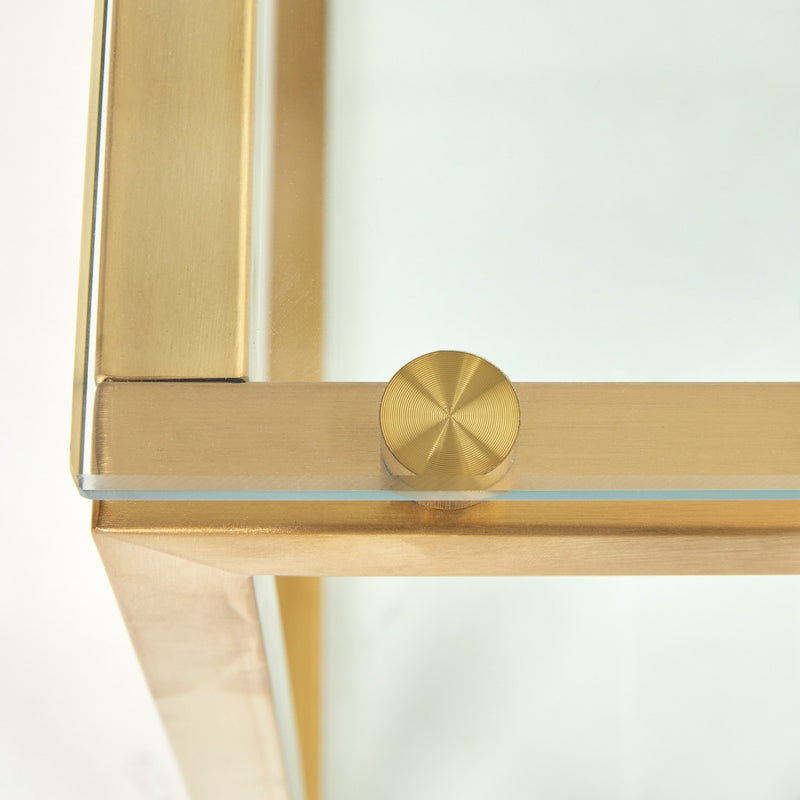 BAROLO Polished Steel End Table