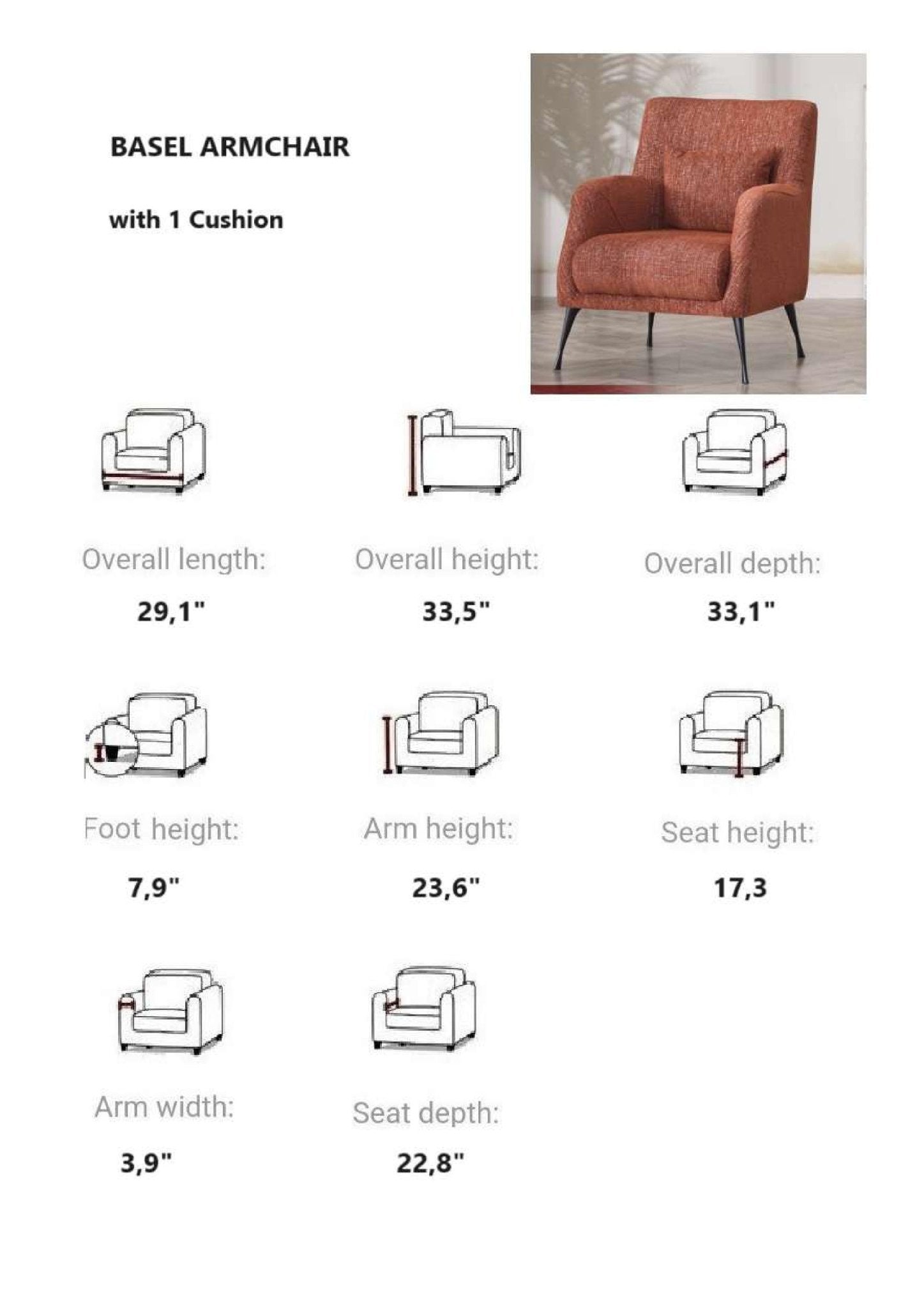 Arm Chair Average Chair Measurements Average Armchair Size Deals