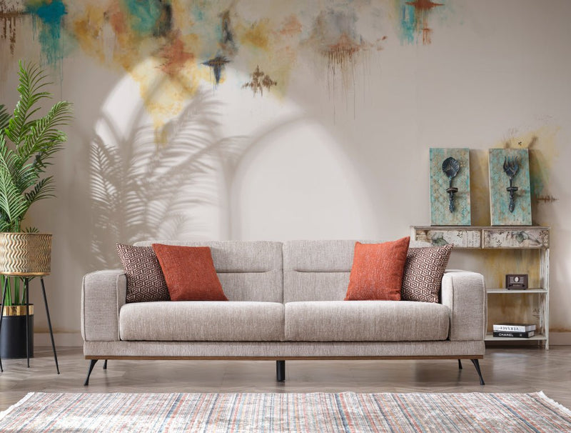 BASEL Sofa 3 SEATER Beige