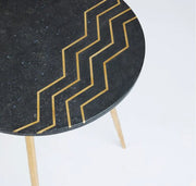 Belvin Marble End Table (Set of 2) Black