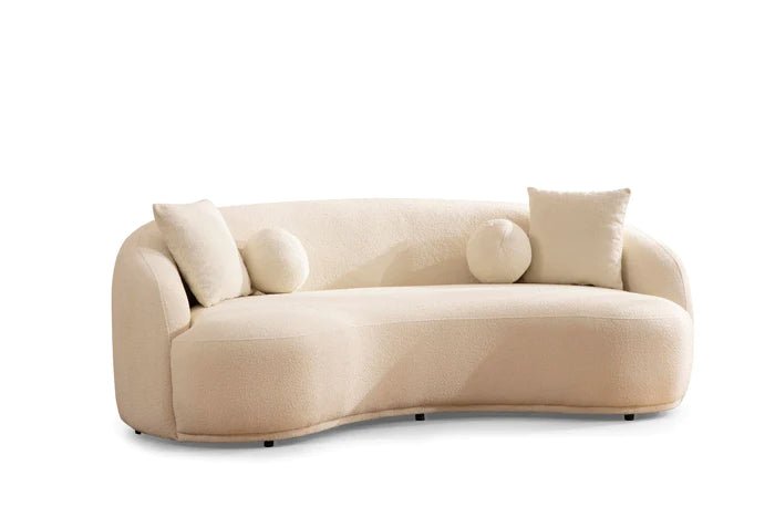 Bonita Ivory Boucle Sofa - Berre Furniture