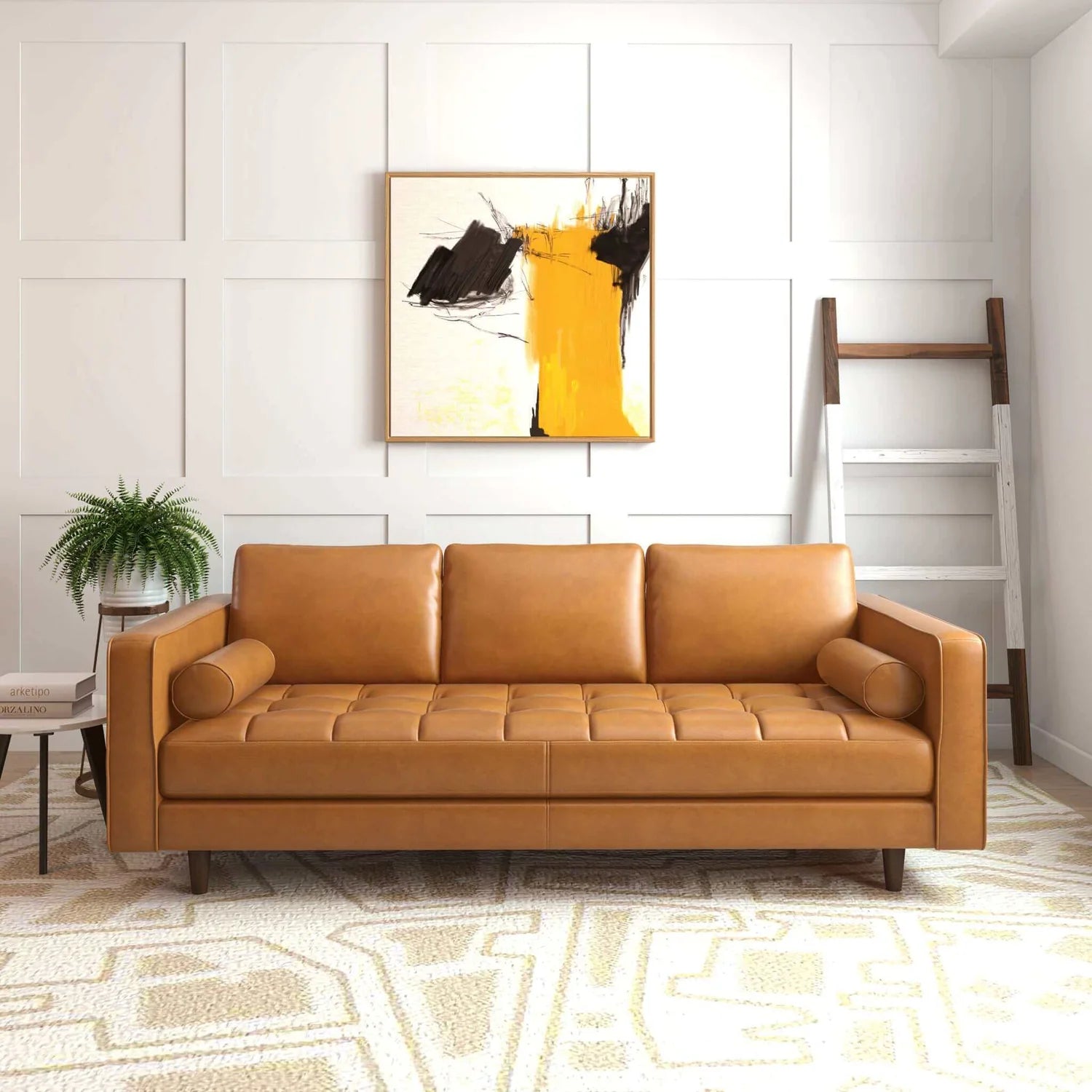 Catherine Modern Leather Sofa - Berre Furniture